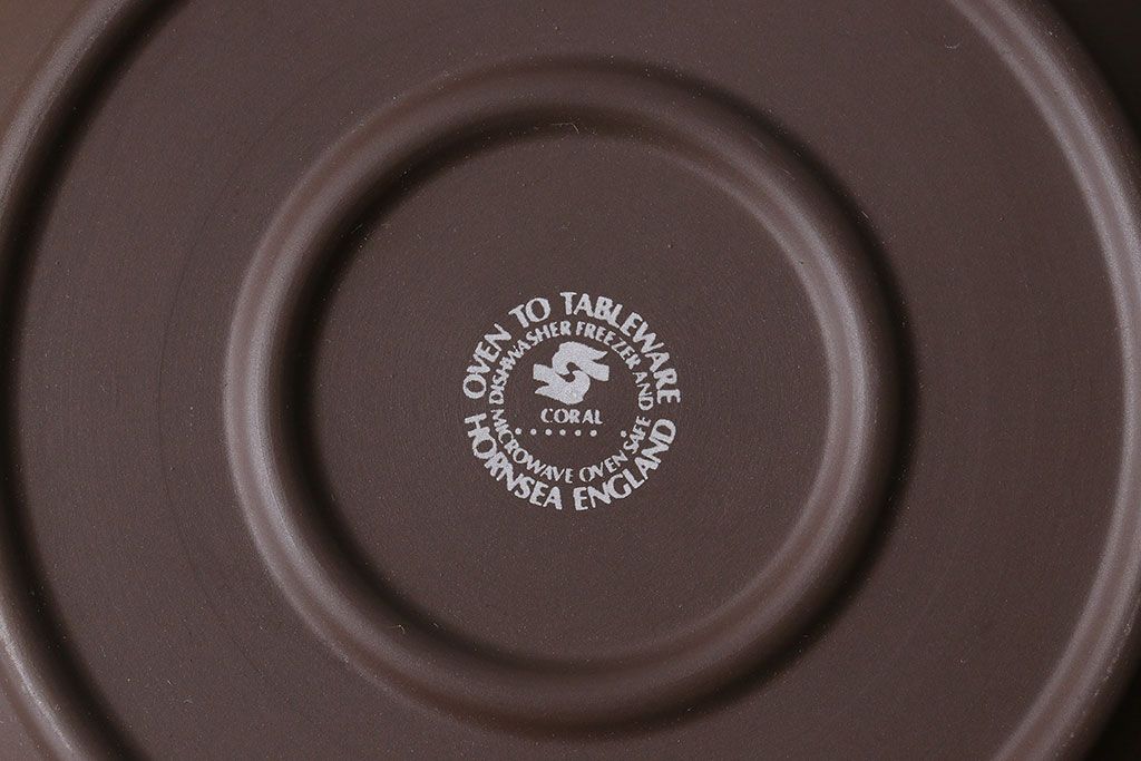 アンティーク雑貨　イギリスビンテージ　HORNSEA(ホーンジー)　CORAL(コーラル)　サイドプレート(お皿)2枚セット
