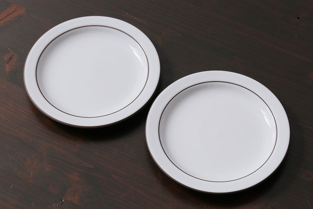 イギリスビンテージ　HORNSEA(ホーンジー)　Charisma(カリスマ)　シンプルなサイドプレート(お皿)2枚セット
