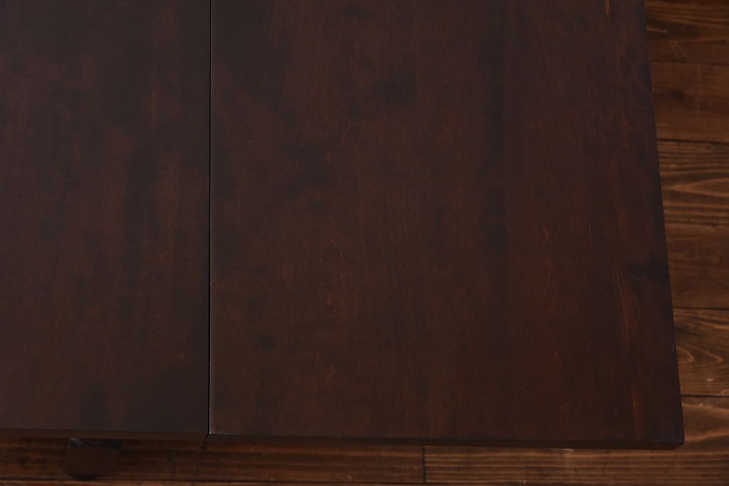 中古　ビンテージ　松本民芸家具　M型　上品な雰囲気のバタフライ卓(ダイニングテーブル、エクステンションテーブル)(定価約19万円)