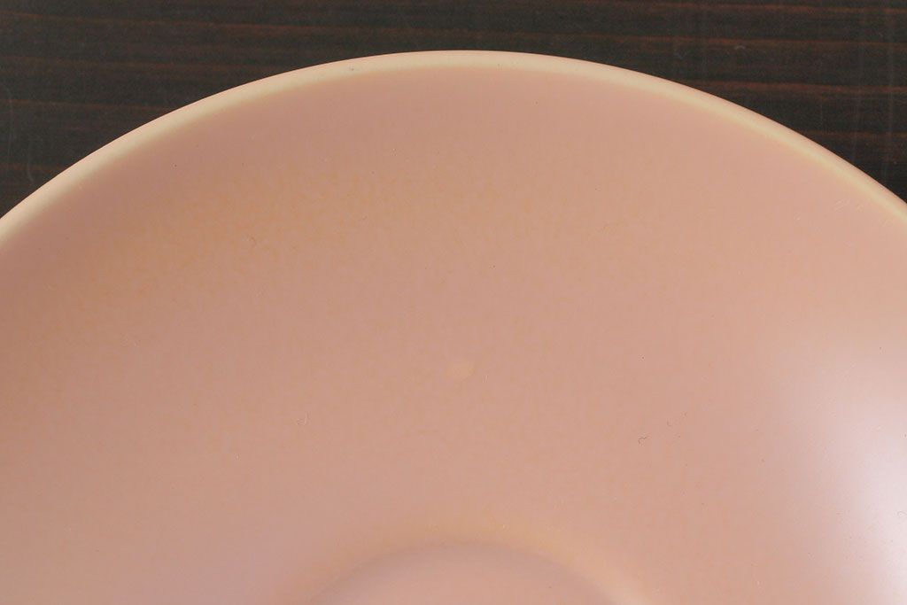 イギリスビンテージ　Poole Pottery(プール・ポタリー)　Twintone(ツイントーン)　Peach Bloom×Seagull　カップ&ソーサー