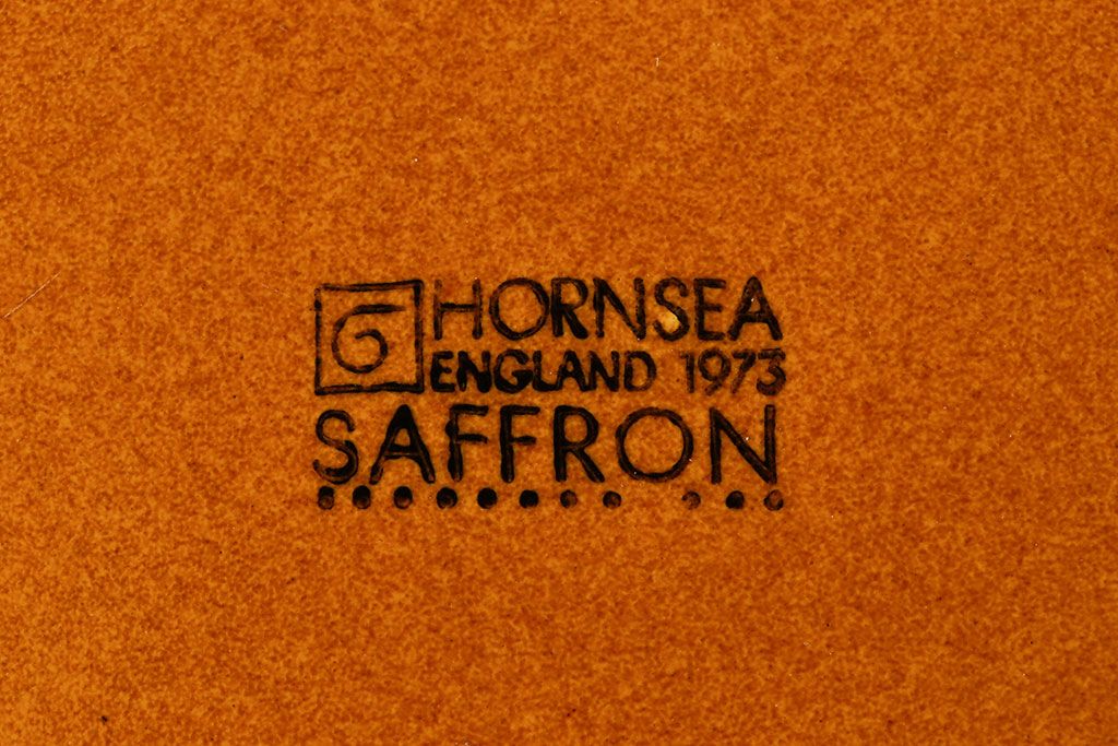 アンティーク雑貨　イギリスビンテージ　HORNSEA(ホーンジー)　Saffron(サフラン)　レトロでかわいらしいトリオ2客セット(2)