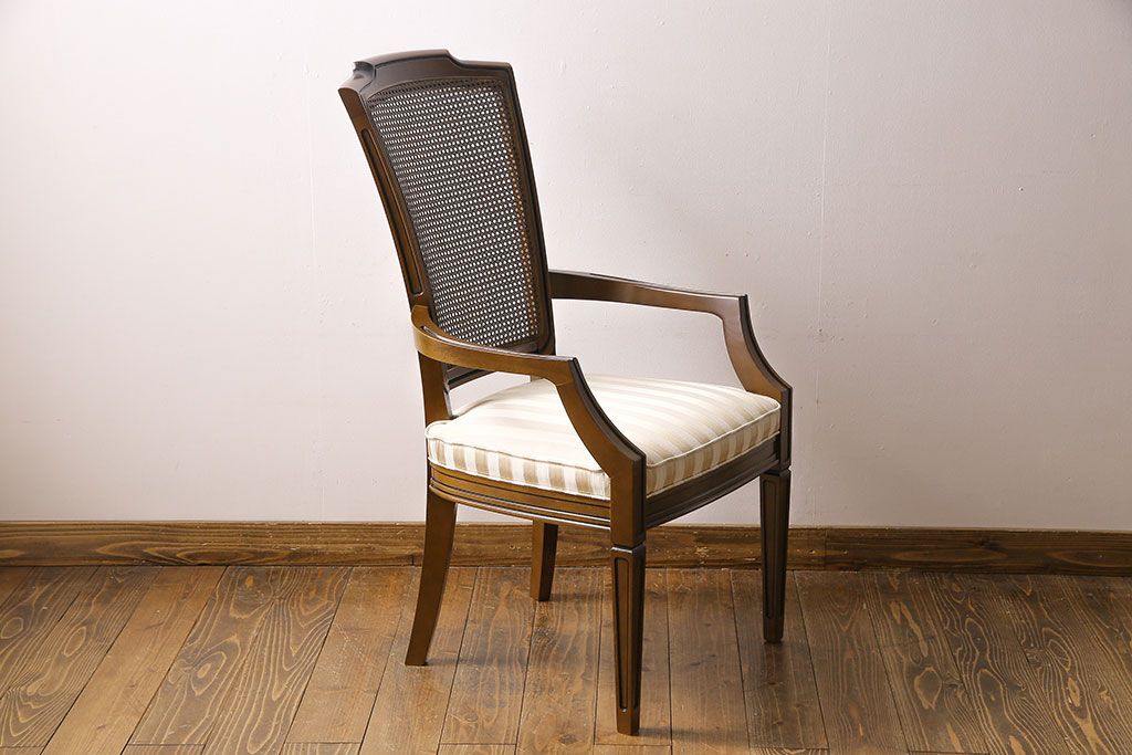 展示美品　maruni(マルニ)　地中海ロイヤル 　シャルル　アームチェア(ダイニングチェア、椅子)(定価約13万円)(1)
