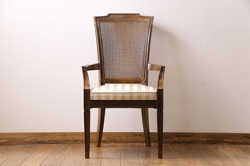 展示美品　maruni(マルニ)　地中海ロイヤル 　シャルル　アームチェア(ダイニングチェア、椅子)(定価約13万円)(2)