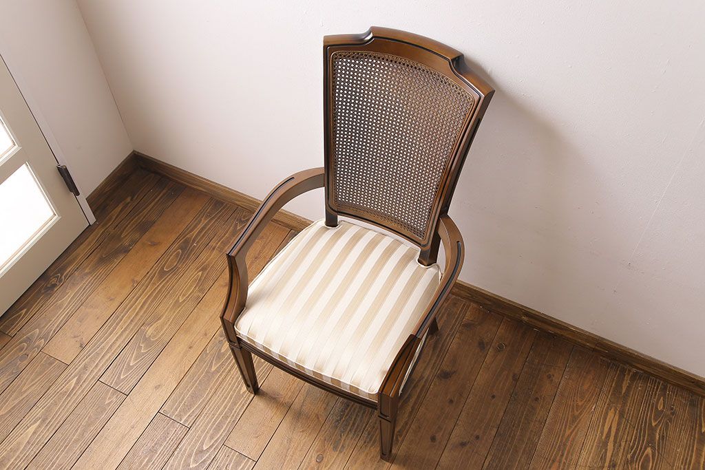 展示美品　maruni(マルニ)　地中海ロイヤル 　シャルル　アームチェア(ダイニングチェア、椅子)(定価約13万円)(2)