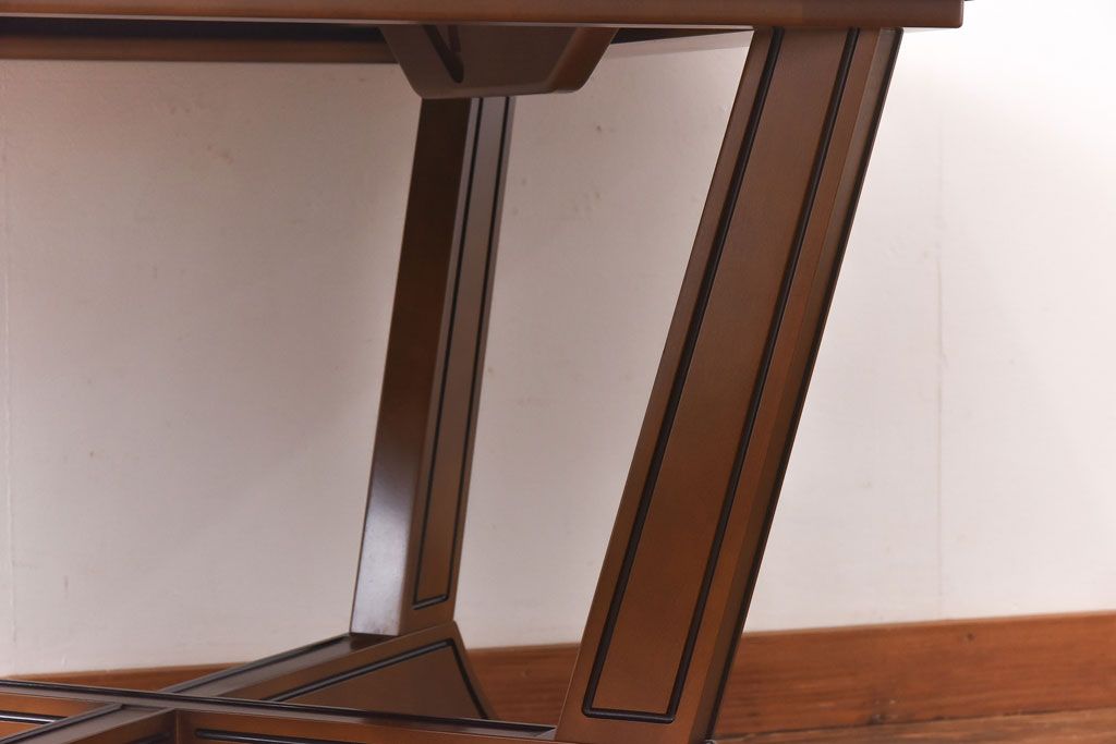 中古　展示美品　maruni(マルニ)　地中海ロイヤルシリーズ　 パーティテーブル(エクステンションテーブル、カフェテーブル)(定価約35万円)