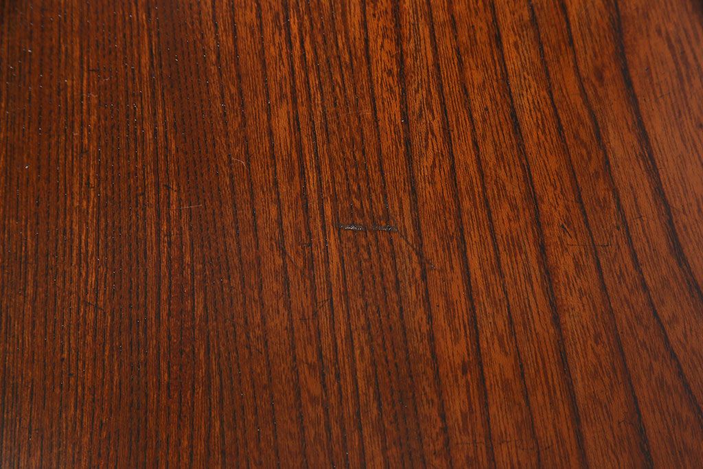 明治大正期　ケヤキ材一枚板使用　和を感じるリメイク鉄脚テーブル(カフェテーブル、センターテーブル、サイドテーブル)