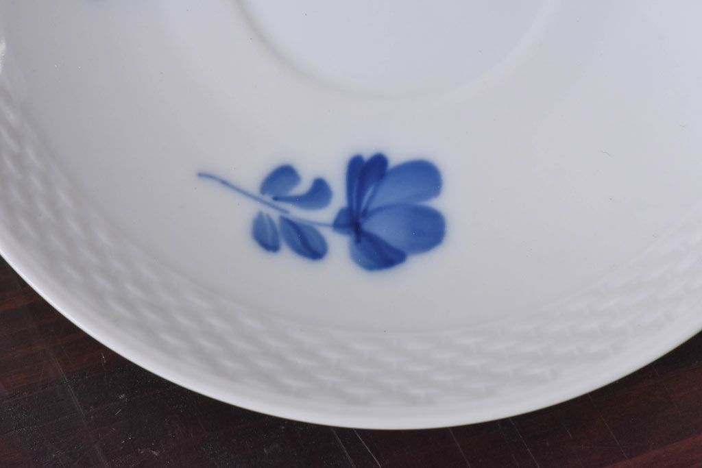 アンティーク雑貨　中古　ROYAL COPENHAGEN(ロイヤルコペンハーゲン)　blue flower　カップ&ソーサー(コーヒーカップ、洋食器)2客セット