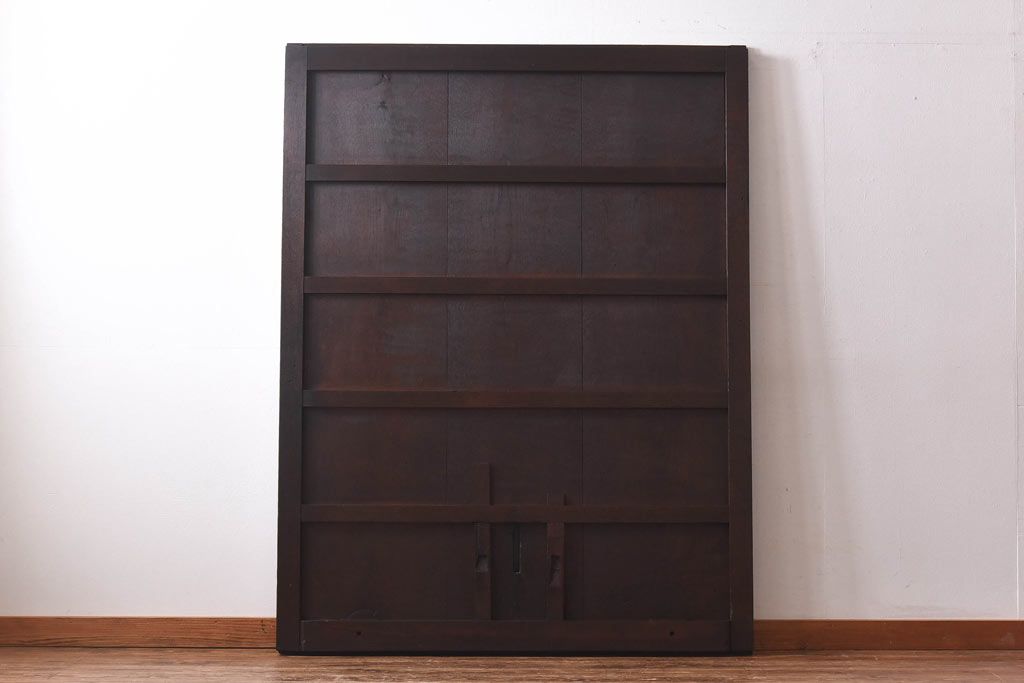 和製アンティーク　総栗材　古い金具が渋い味わいの蔵戸(板戸、引き戸、建具、玄関戸)