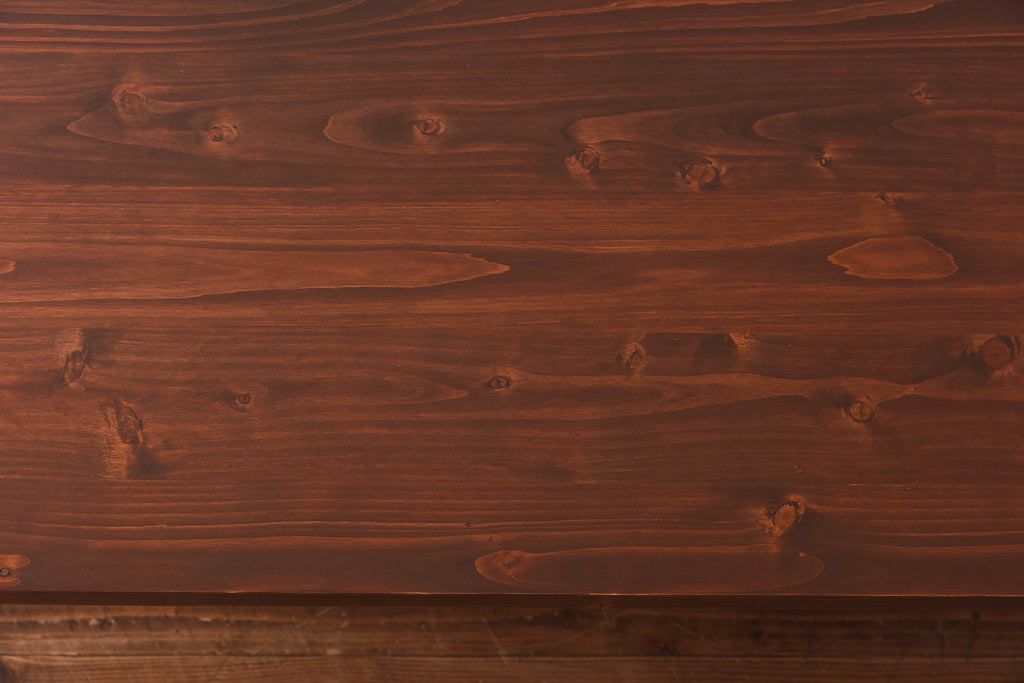 ラフジュ工房オリジナル　細身の脚が格好良い鉄脚テーブル(ダイニングテーブル、作業台)(1)