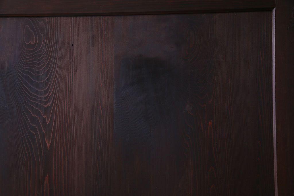 和製アンティーク　落ち着いた雰囲気を醸し出す帯戸(板戸、引き戸、建具)2枚セット