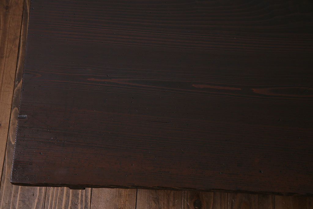【I様ご成約済】和製アンティーク　ヒノキ材　味わい深い木の質感が魅力の文机(ローテーブル)