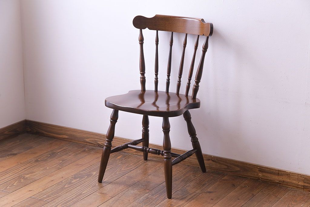 ヴィンテージ家具 飛騨産業 キツツキマーク 上質なデザインのビンテージチェア(椅子)(1) | ラフジュ工房