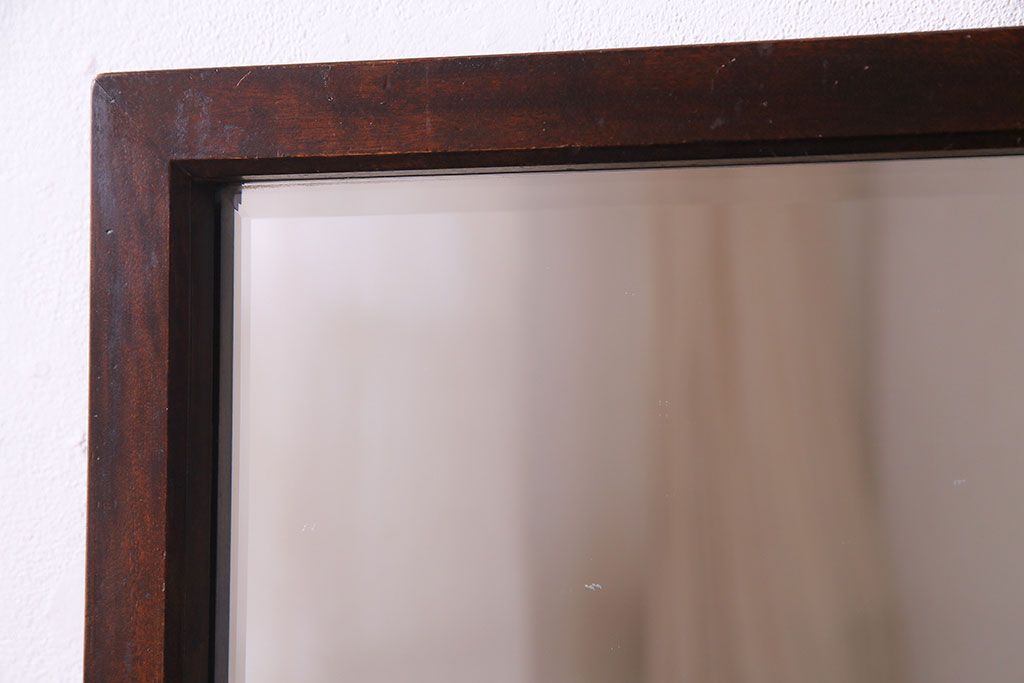 中古　松本民芸家具　M型一面鏡 I　　シンプルなデザインのドレッサー(鏡台)(定価約17万円)(1)