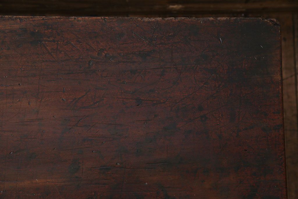 アンティーク雑貨　和製アンティーク　明治大正期　古い木の質感が味わい深い座机(文机、ローテーブル、飾り台)
