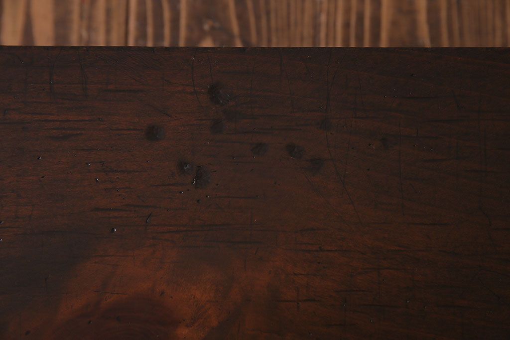 アンティーク雑貨　和製アンティーク　モミの木　落ち着いた色味が味わい深い裁ち板(作業台・テーブル・ローボード)(2)