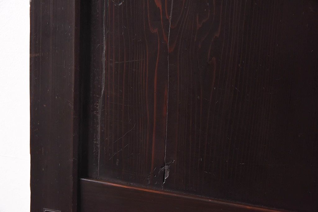 和製アンティーク　燻された風合いが魅力の帯戸(板戸、建具)4枚セット