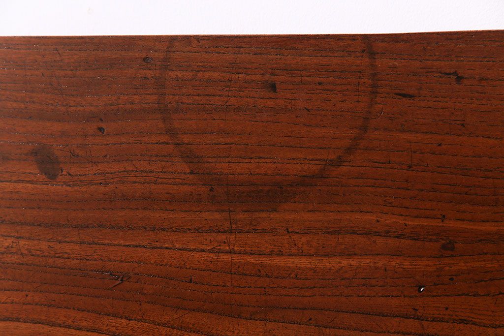 アンティーク雑貨　和製アンティーク　漆塗り　杢目が和の雰囲気を漂わせるケヤキ一枚板(裁ち板、古材、床材、材料)