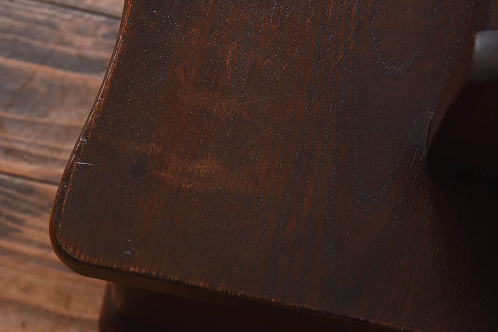 アンティーク家具　和製アンティーク　総ケヤキ材　上品な和の雰囲気が漂う小さなドレッサー(鏡台、小引き出し)