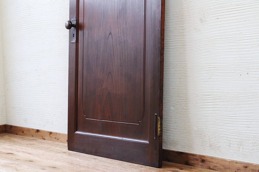 高級品!古い欅材の一枚板ドア1