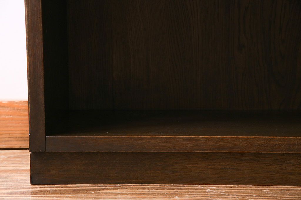 ヴィンテージ家具　ビンテージ 永田良介商店 深い色合いが上品な特注品のブックケース(本棚、オープンラック、飾り棚、収納棚)(1)(R-030352)