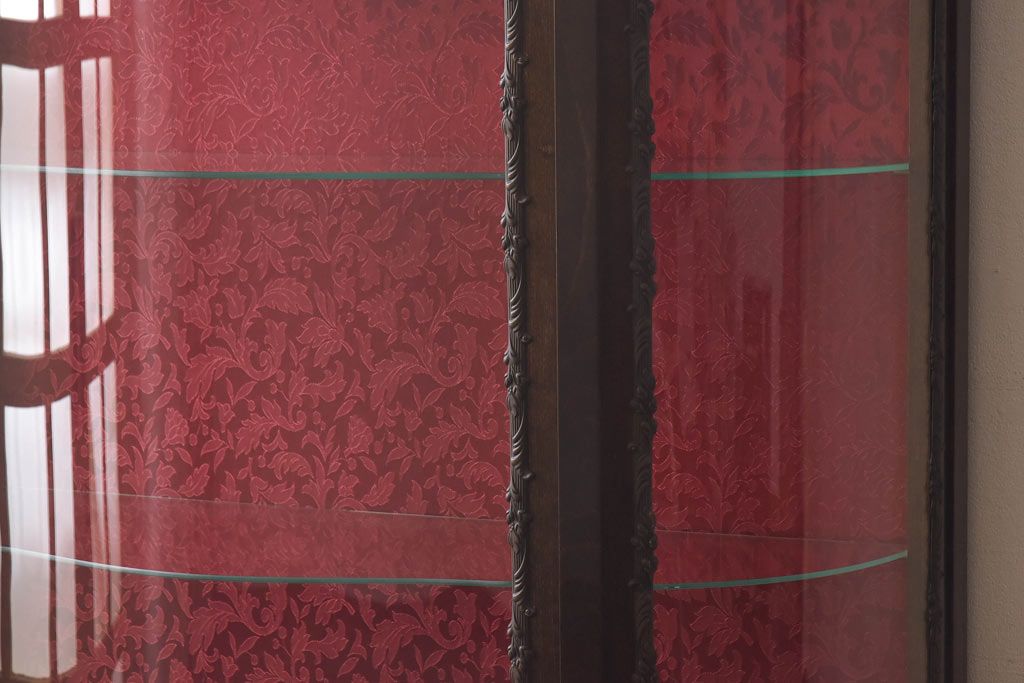 【F様ご成約品】ビンテージ　フランス家具　クラシカルな空間づくりにぴったりのガラスケース(キャビネット、ショーケース)