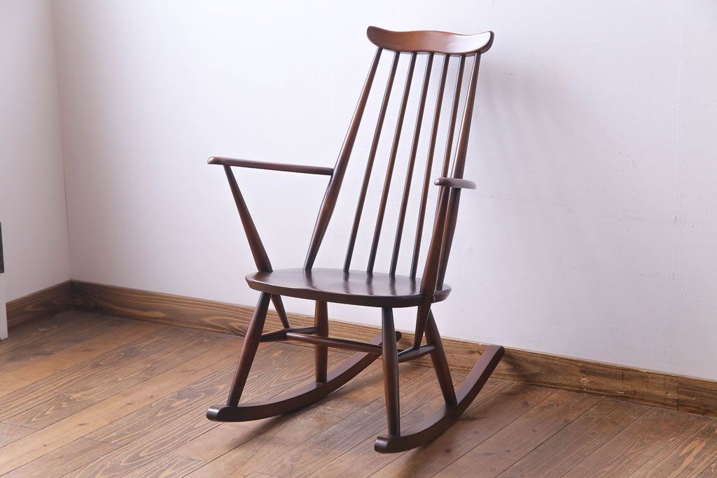 ヴィンテージ家具　イギリスビンテージ　ERCOL(アーコール)　ゴールドスミス・ロッキングチェア