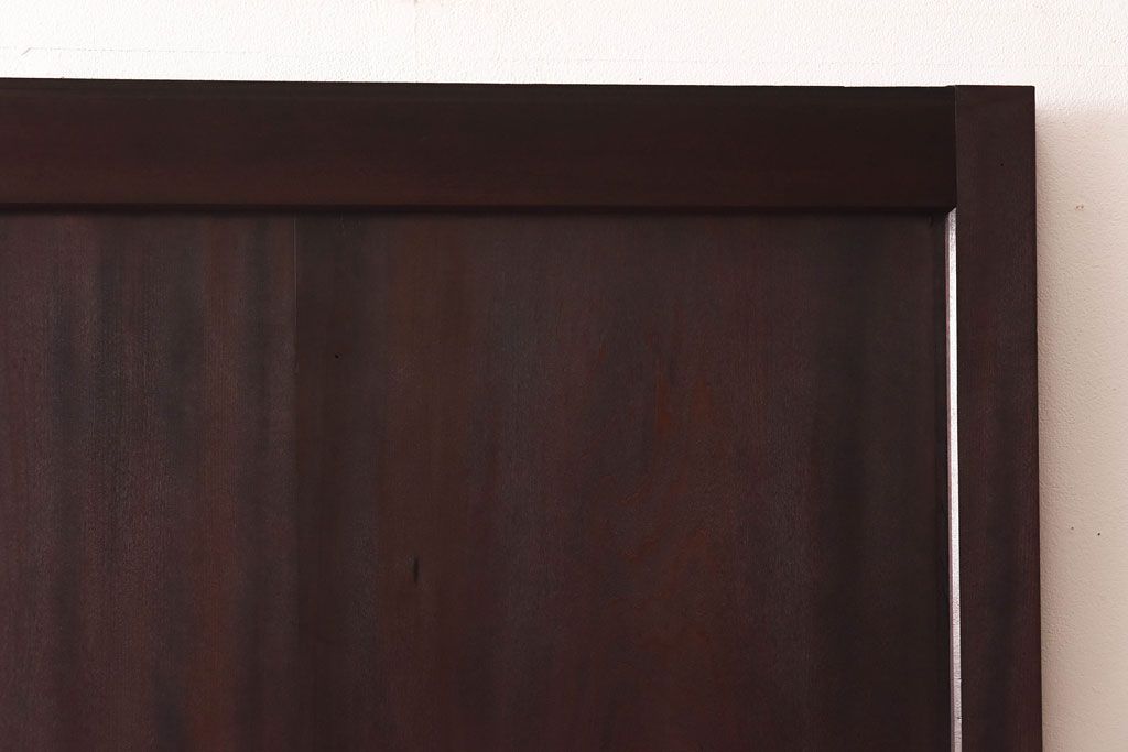 【商談品】和製アンティーク　特注品　楠材でできた珍しい帯戸(板戸、引き戸、建具)3枚セット