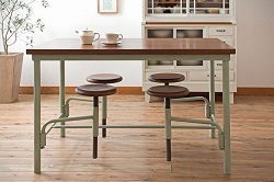 ビンテージ　松本民芸家具　サイドテーブルとしても使える、低めのつくりの#26型バタフライ卓(ドロップリーフテーブル、バタフライテーブル、コーヒーテーブル、ヴィンテージ)(R-061083)
