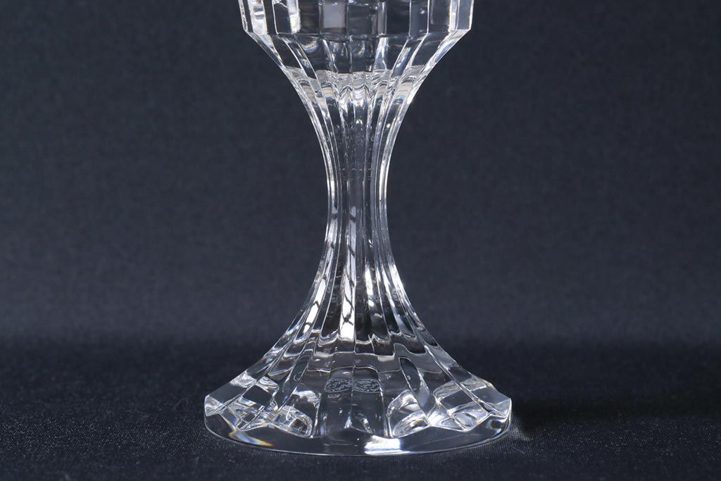 中古　Baccarat(バカラ)　アサス　ウォーターゴブレットグラス(ワイングラス、酒器、ガラス)2脚セット(3)
