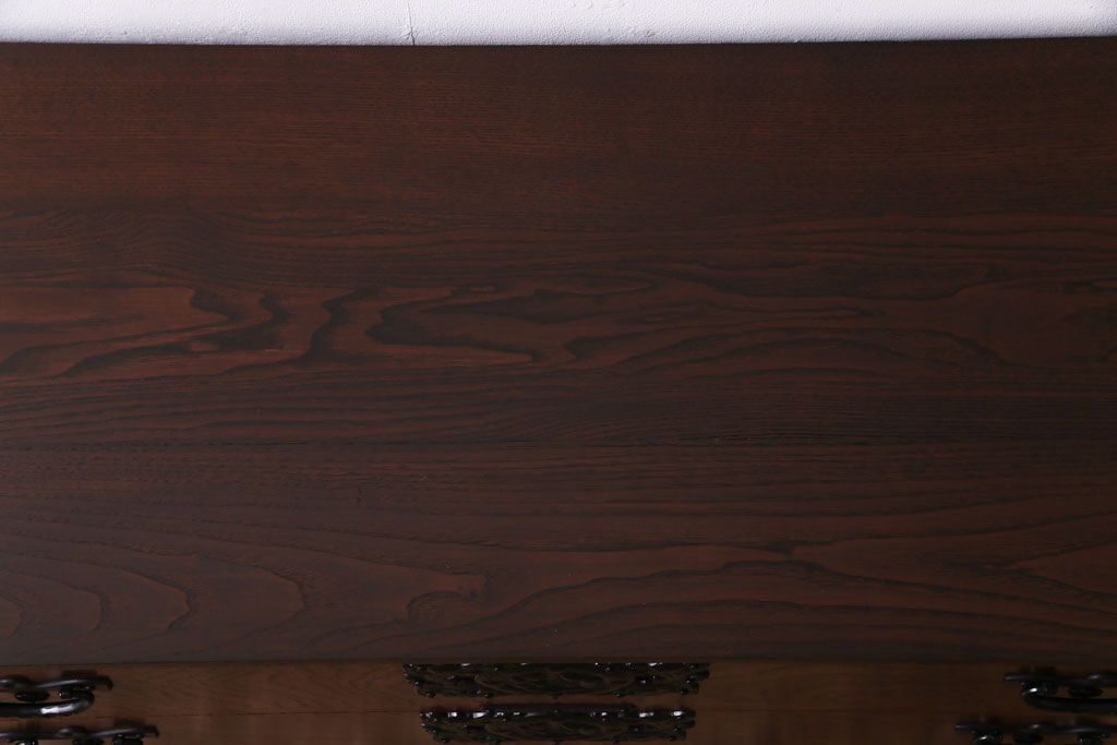 中古　伝統民芸家具　岩谷堂箪笥　上質な和の雰囲気漂う箪笥ローボード(ローチェスト、引き出し)