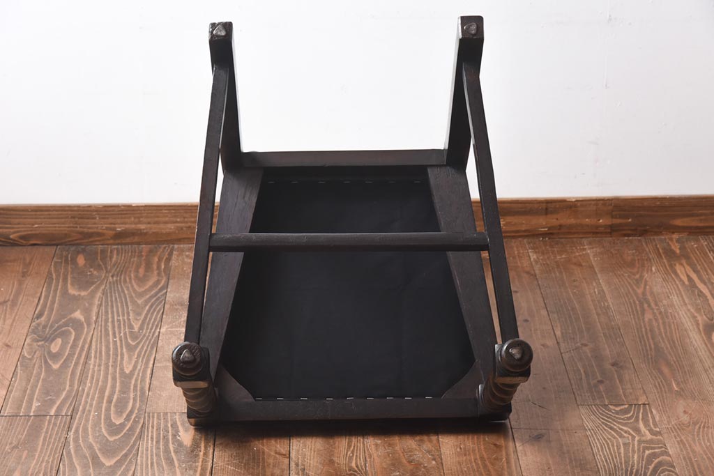 アンティーク家具　イギリスアンティーク　気品漂うバーリーシュガーツイストチェア(ダイニングチェア、椅子)(1)