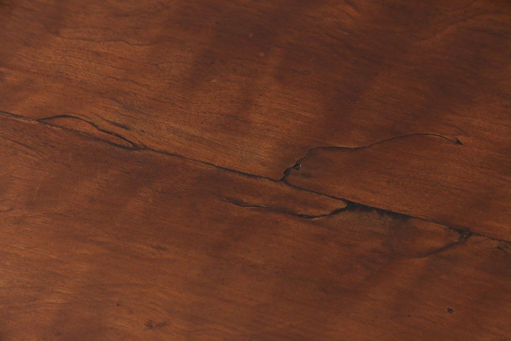 ペイント家具　メープル材　上品な木目が印象的なフランスアンティークの両袖デスク(机、在宅ワーク、在宅用作業台、ワークデスク)