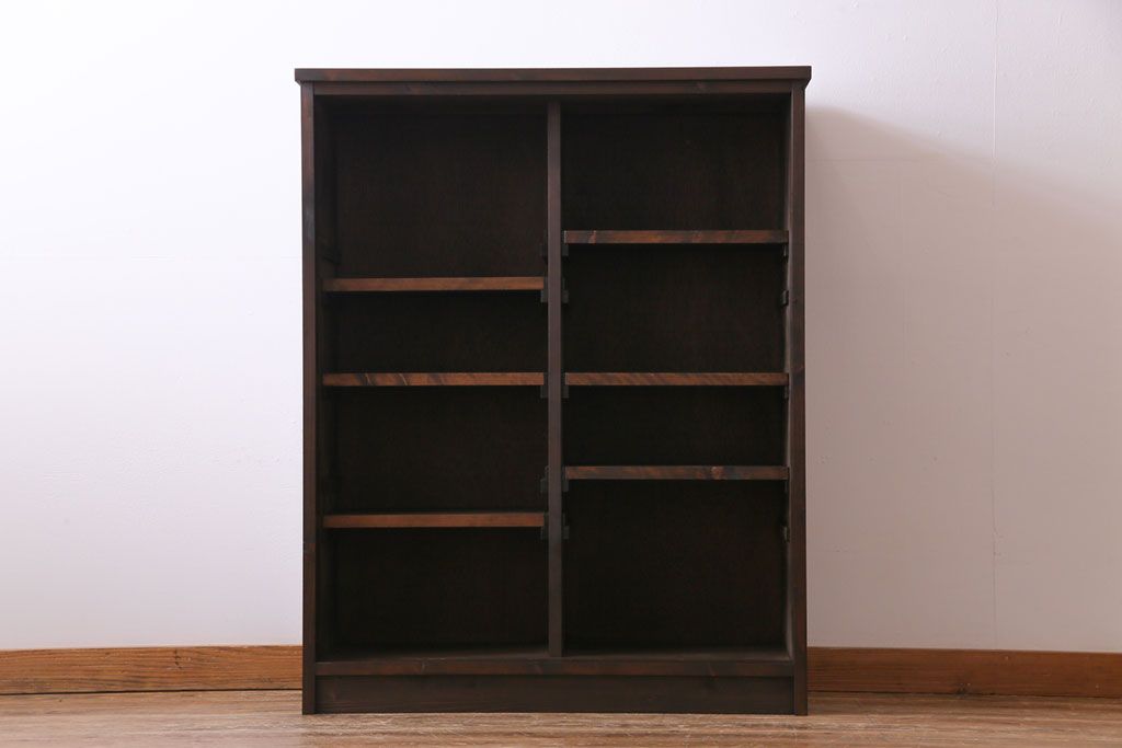 ラフジュ工房オリジナル　障子貼りの書院戸が和の雰囲気を高める戸棚(組子、収納棚)(2)