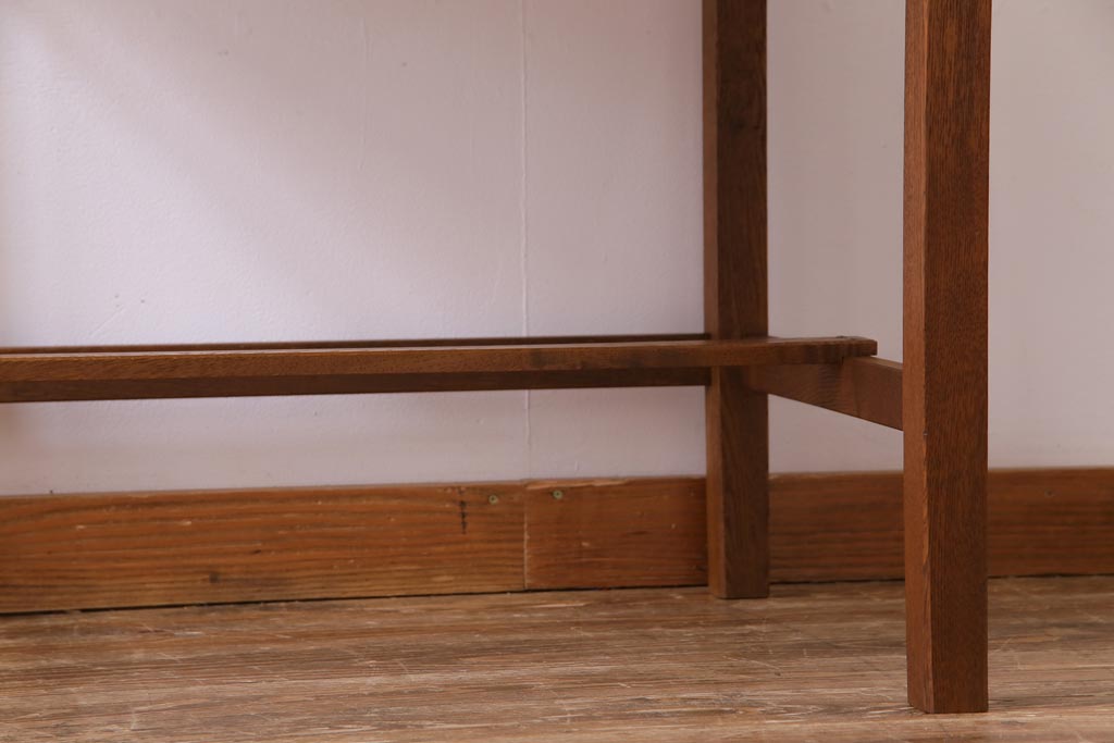 アンティーク家具　昭和初期　栓材　シンプルで素朴な雰囲気が魅力の平机(デスク、在宅ワーク、在宅用作業台)