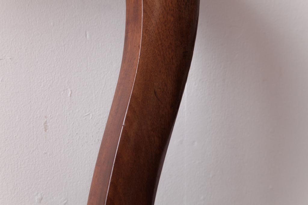 【K様ご成約品】フランスアンティーク　マホガニー材　優美なデザインの上品なチェア(ダイニングチェア、椅子)