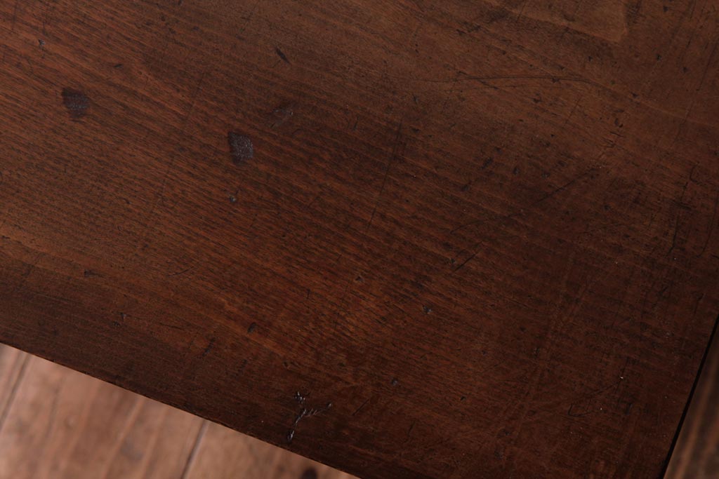 古材リメイク　異素材ミックスがお洒落な鉄脚サイドテーブル(センターテーブル、ベンチ、飾り台)