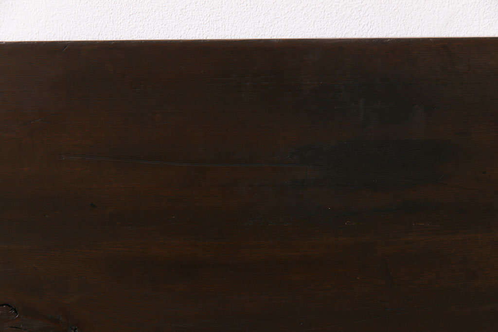 アンティーク雑貨　大正昭和初期　古材　ケヤキ材　渋さを活かしたDIYにおすすめの一枚板(木材、材料)