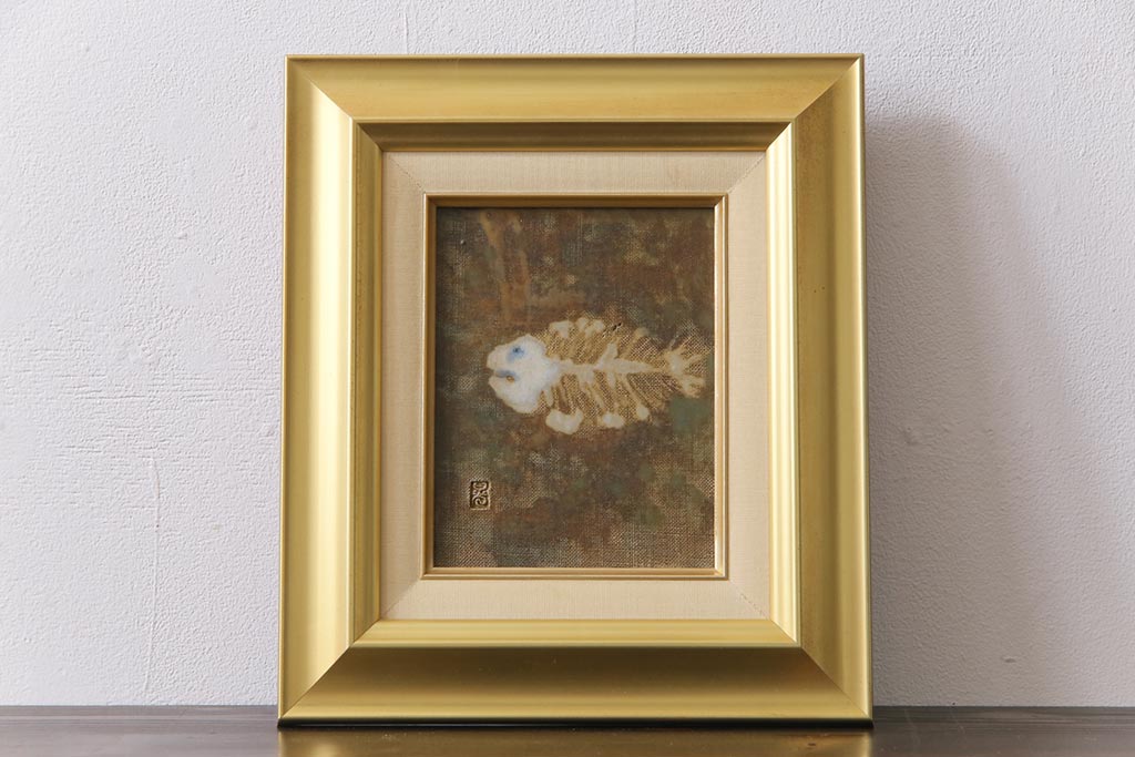 陶芸家 中野晃嗣 紅白梅図 陶板画 笠間焼