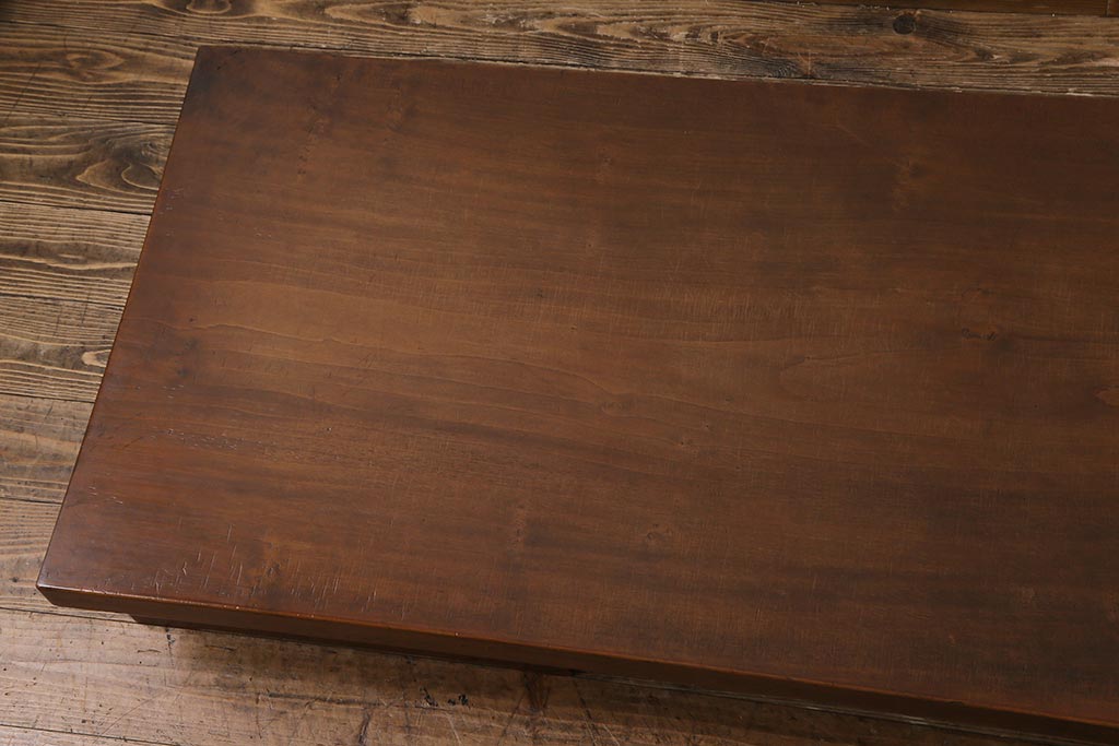 アンティーク家具　和製アンティーク　ヒノキ材一枚板　特大　組み立て式の裁ち板(作業台)