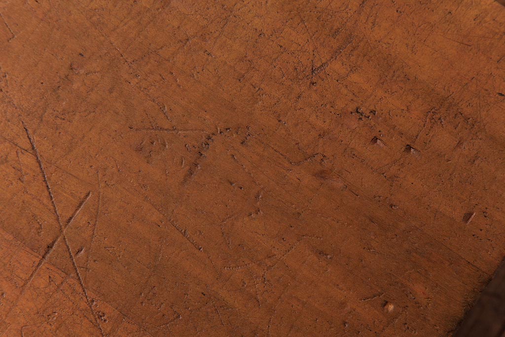 アンティーク雑貨　昭和レトロ　キューブ型の大きな積み木【立方体・大】(スツール、飾り台、花台、ディスプレイ雑貨)(2)