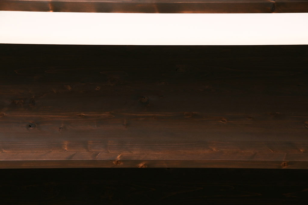 ラフジュ工房オリジナル　青緑色　ペイントアイアンラック【小】・奥行広め(陳列棚、飾り棚、店舗什器)