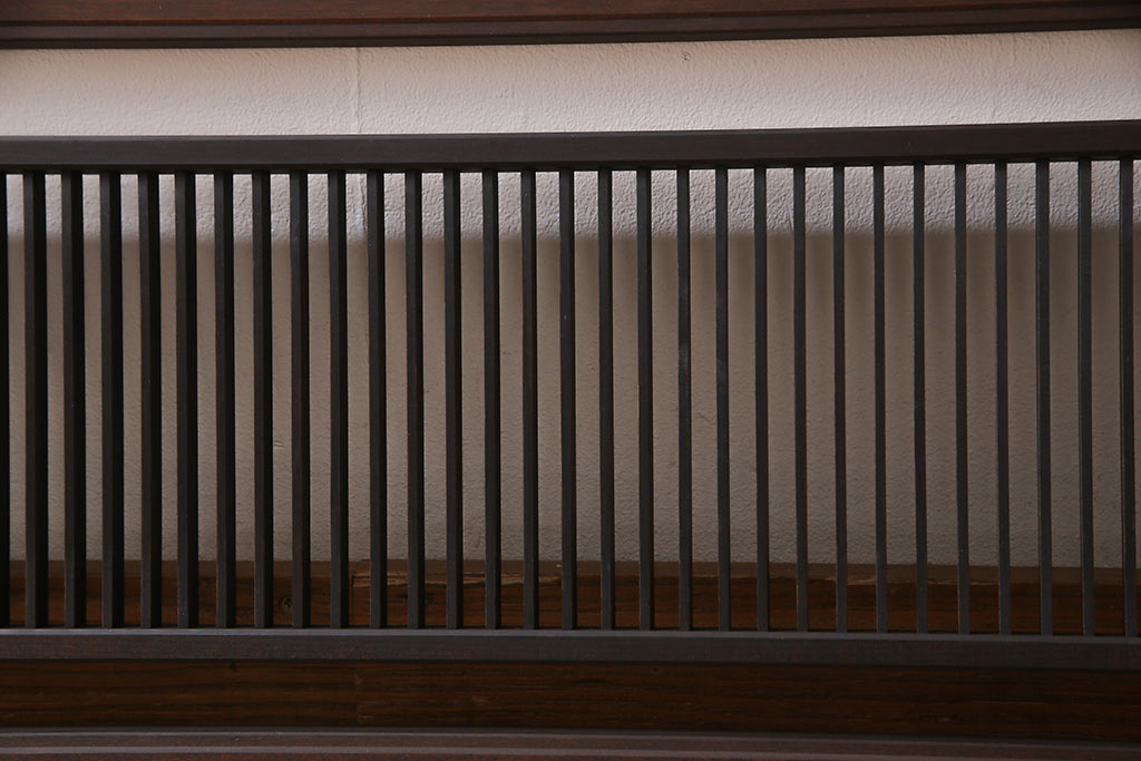 昭和初期　大正ロマンの雰囲気漂う落ち着いた色味の欄間(明かり取り、明り取り)(1)