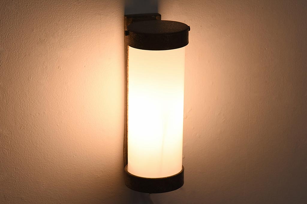 和製アンティーク　戦前　シンプルでレトロなウォールライト(壁掛け照明)(1)