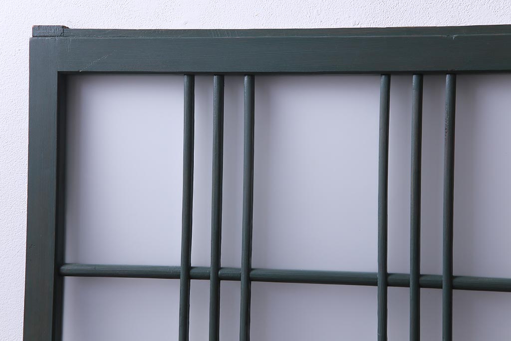 ペイント建具　当店オリジナルガラス入り　和モダンなデザインのガラス戸2枚セット(窓、格子戸)