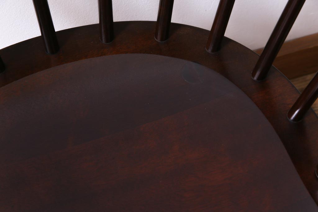 中古　松本民芸家具　ローバックの#91型キャプテンチェア(アームチェア、椅子)(定価約11万円)(1)