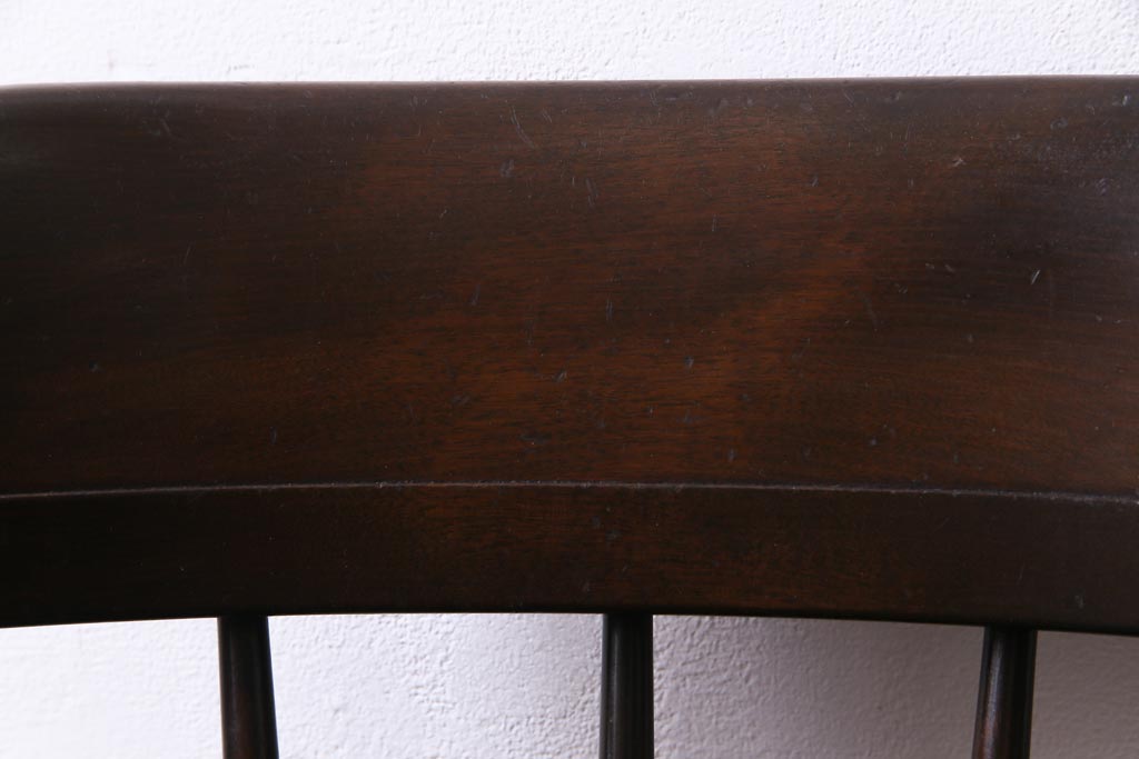 中古　松本民芸家具　ローバックの#91型キャプテンチェア(アームチェア、椅子)(定価約11万円)(3)