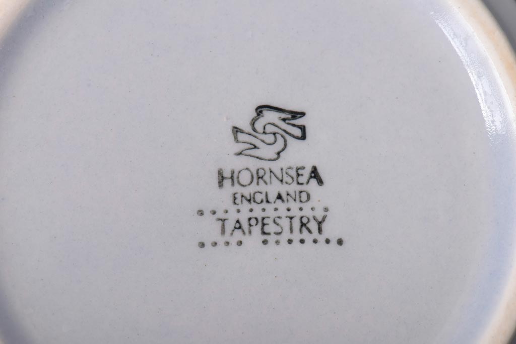 イギリスビンテージ　HORNSEA(ホーンジー)　Tapestry(タペストリー)　カップ&ソーサー3客セット