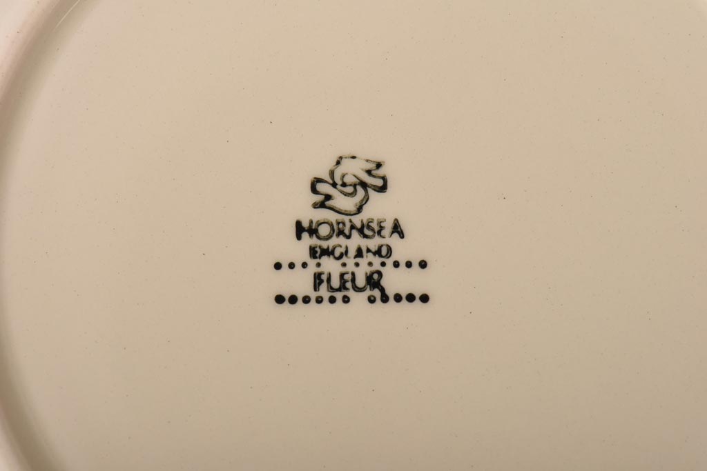 イギリスビンテージ　Hornsea(ホーンジー)　FLEUR(フルール)　トリオ2客セット(カップ&ソーサー、プレート)(1)