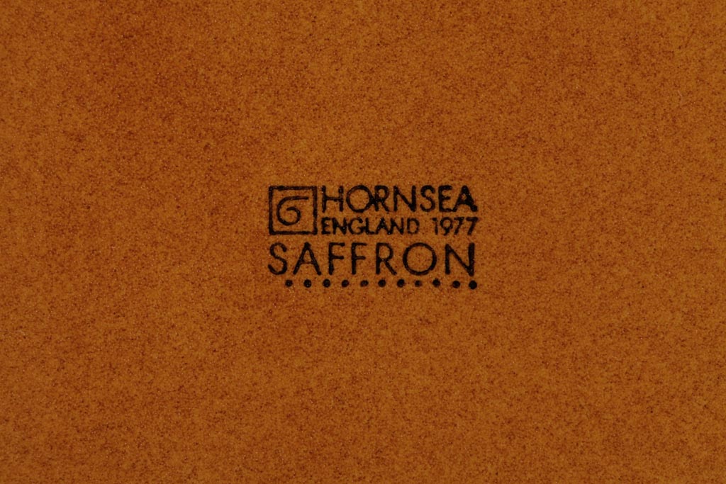 アンティーク雑貨　イギリスビンテージ　HORNSEA(ホーンジー)　SAFFRON(サフラン)シリーズ　キャニスター3個セット(保存容器、ジャー)