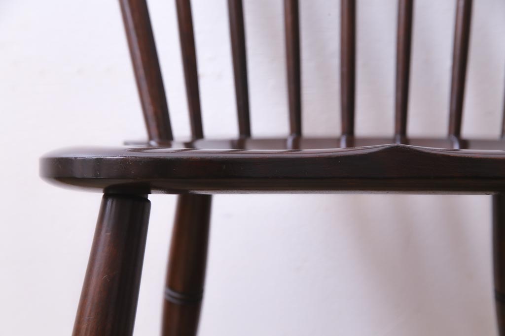 中古　松本民芸家具　ビンテージ　飽きのこないデザインが魅力の#72型・リーチチェア(ダイニングチェア、椅子)